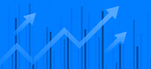 Increasing data arrows.