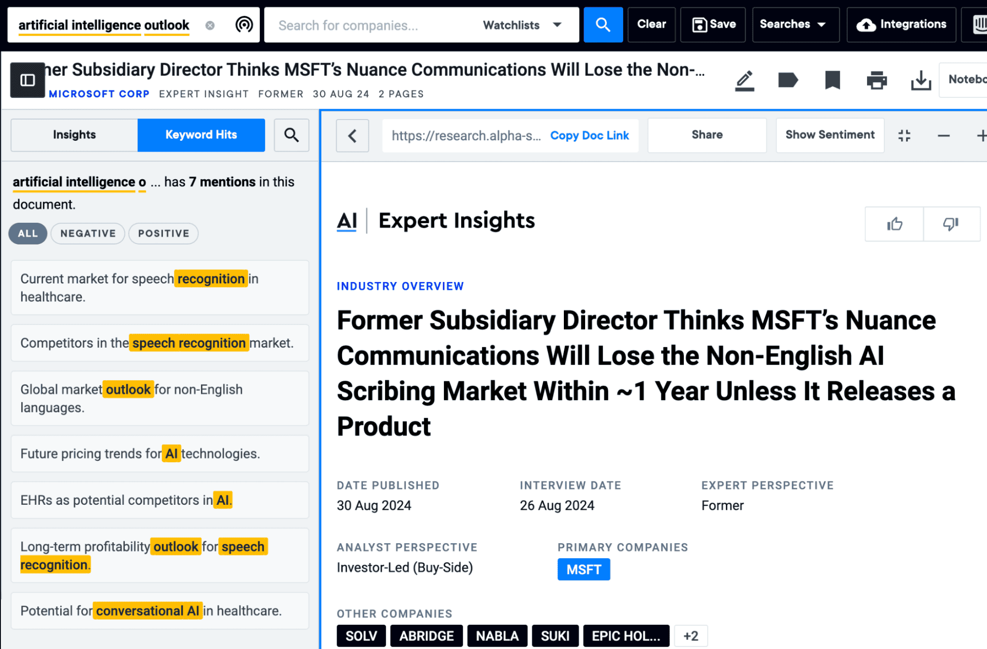 power of ai in expert insights smart search